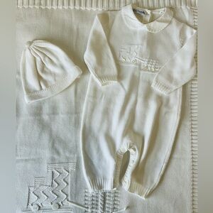 Baby Graziella Oufit, Hat and Blanket Set